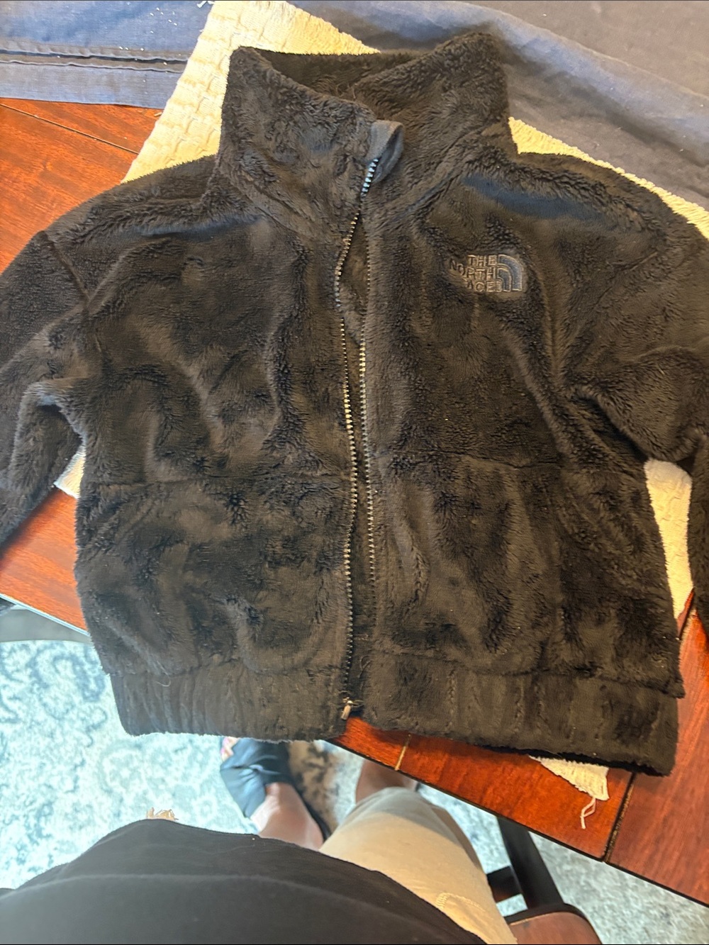 The North Face Black Plush Full-Zip Fleece Jacket